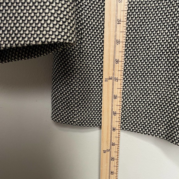 Barcelino Patterned San Francisco Single Breasted Blazer Black Cream 42R - Picture 3 of 6